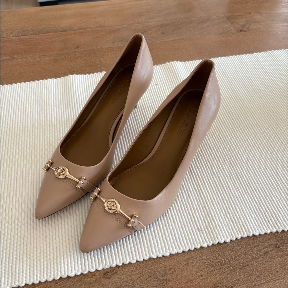Coach Tan Women's Heels - Size 9